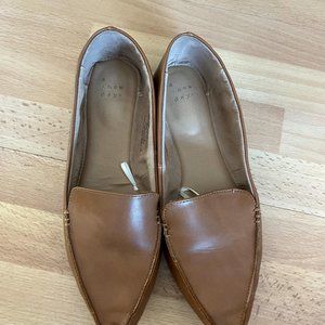 Anew day target brown loafer slip on shoes womens size 7
